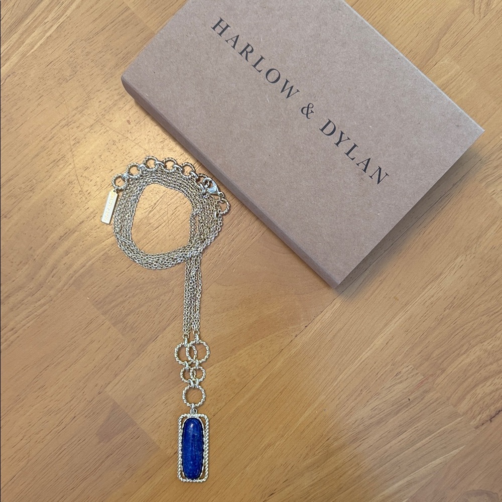 Heidi Daus Blue and Gold Necklace